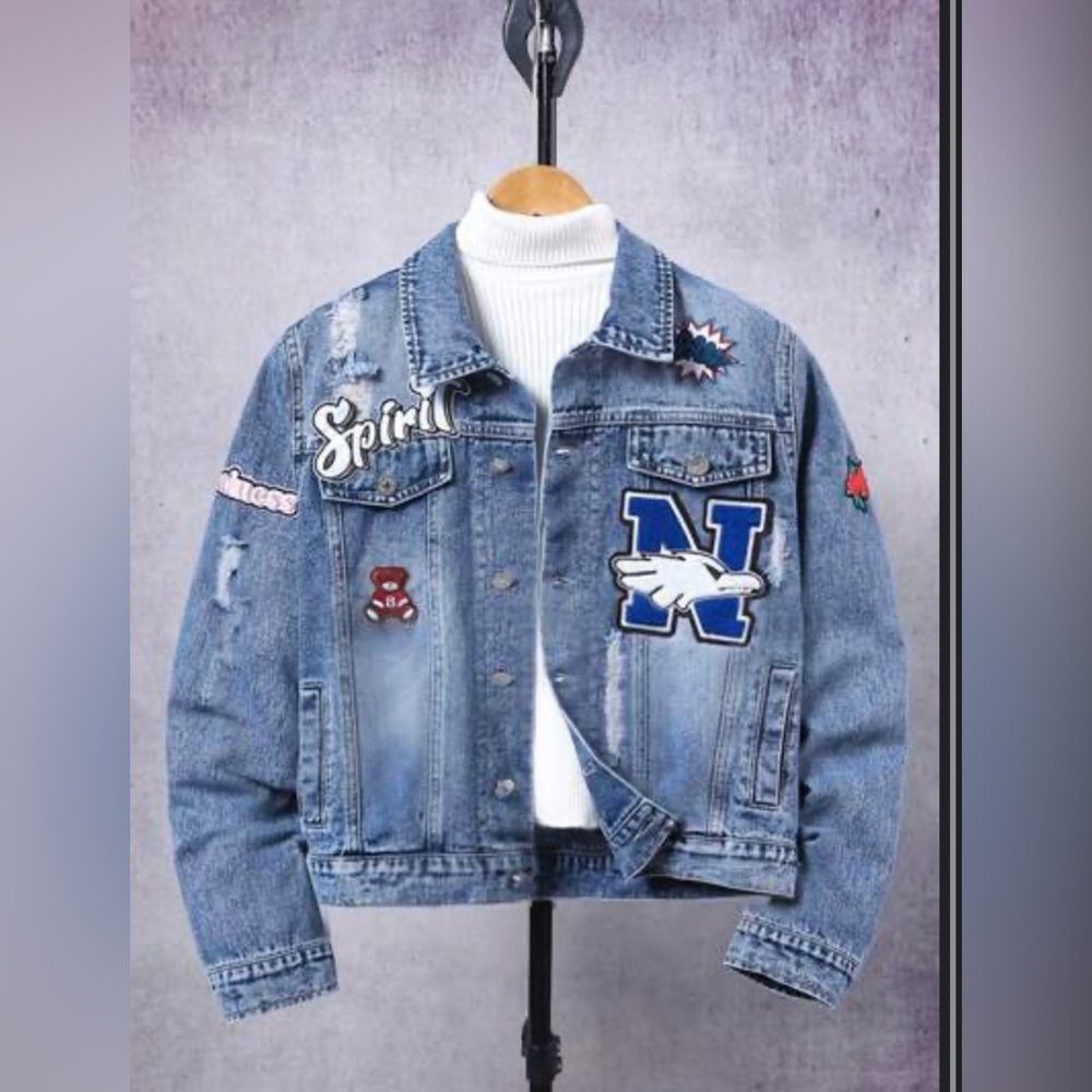Shein Denim Jacket with Patches D1*
